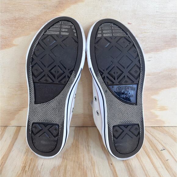 Converse All Star -CT Ox Low Top -Sneakers -White -Kids Little Unisex - 2 -3J256 - Picture 8 of 9